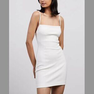 BEC & BRIDGE Hana Mini Bodycon Dress, White, Size 6